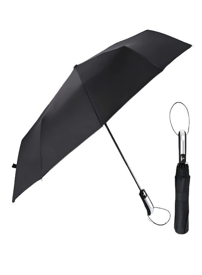 STAR WORK Umbrella for Travel - Auto Open Compact, Lightweight & Folding - Best Windproof Umbrellas for Rain, Sun & Wind UV Protection,Easy Carry for Women and Men. (BLACK) - Image 1